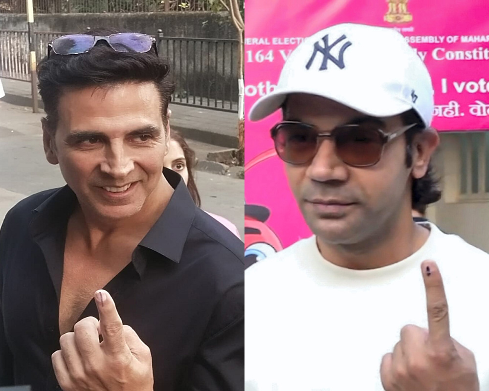 Maharashtra polls: Actors Akshay Kumar, Rajkummar Rao, Shubha Khote cast vote