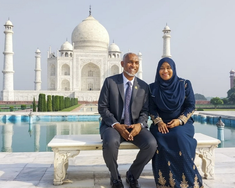 Maldives Prez Muizzu bowled over by 'mesmerising' Taj Mahal