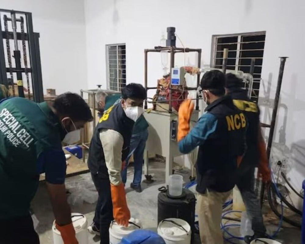 Meth lab busted in NCR; Tihar Jail warden, Mexican national among 5 arrested