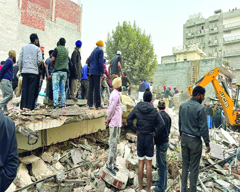 Multistorey building collapses in Punjab’s Mohali