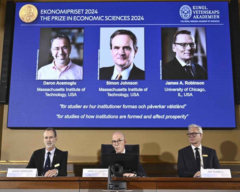 Nobel economics prize is awarded for research into how poor institutions affect countries' success