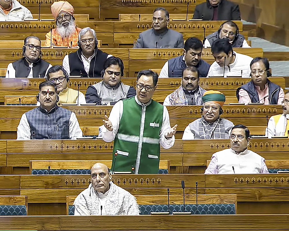 Our words, actions shouldn't diminish India's image in world fora: Rijiju during Constitution debate