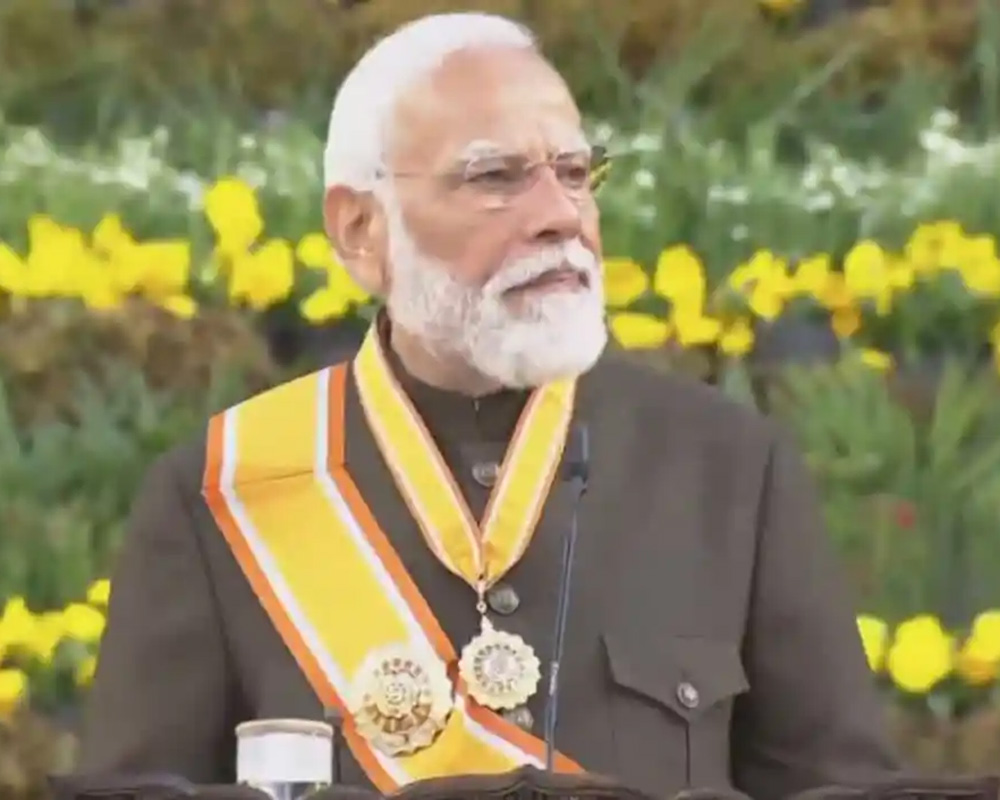 PM Modi bestowed Bhutan's highest civilian award ‘Order of the Druk Gyalpo'