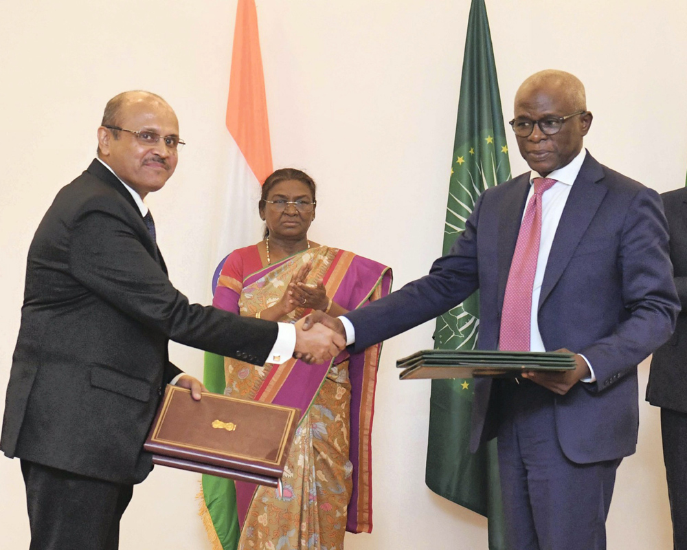 President Murmu meets Mauritania counterpart, discusses ways to further strengthen ties