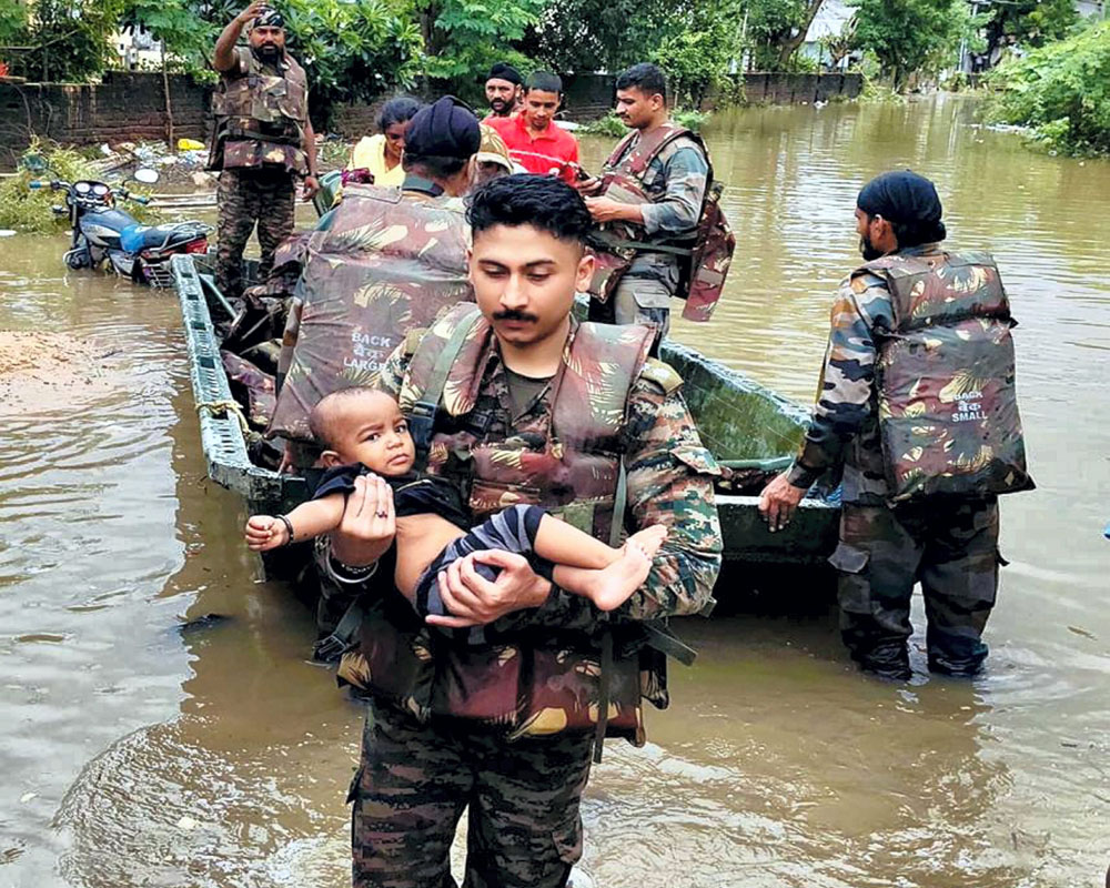 Rain fury subsides in Gujarat but flood-like situation persists in parts; PM calls CM to assure help