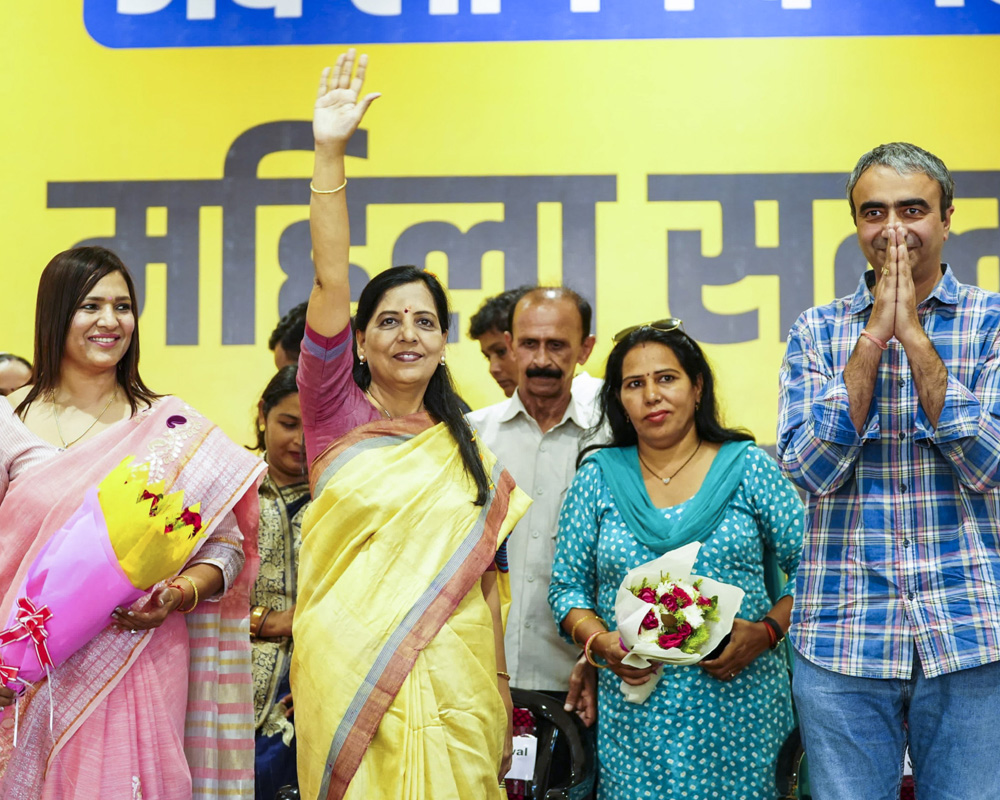 Stand with 'Haryana ka Laal' Arvind Kejriwal: Sunita urges voters to back AAP in assembly polls