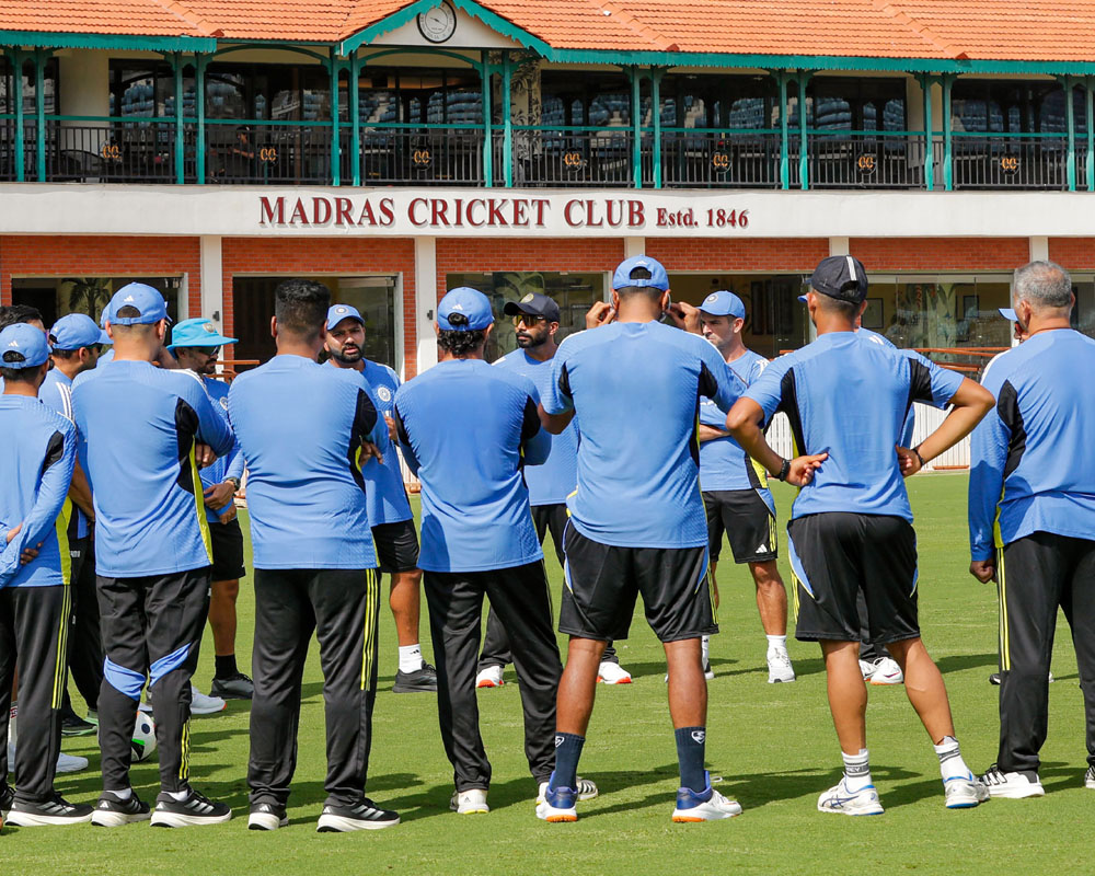 Team India begins practice in Chennai for first Test against Bangladesh