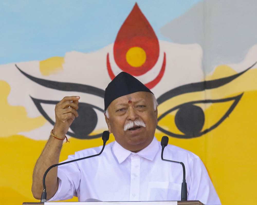 We have to work towards realising Netaji's dream of building a strong nation: Mohan Bhagwat