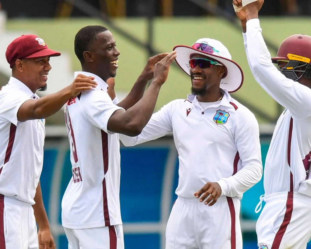 West Indies end 2-year losing streak at home with 201-run win over Bangladesh in 1st Test