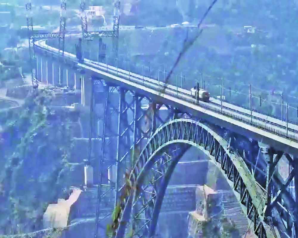 World’s highest steel arch rail bridge nears completion in J&K