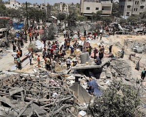 An Israeli airstrike on a Gaza school kills over 60 people, Palestinian health officials say