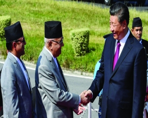 K P Sharma Oli walks a tightrope on China