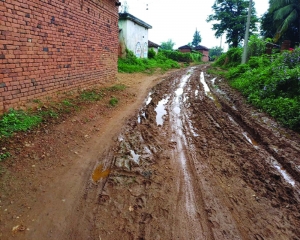 Kerachakka unpaved road to development