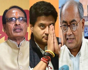 MP: BJP leads in all 29 LS seats; Scindia and Shivraj ahead, Digvijaya and Nakul Nath trailing