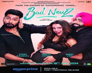 Vicky Kaushal and Triptii Dimri's 'Bad Newz' collects Rs 8.62 crore on day one