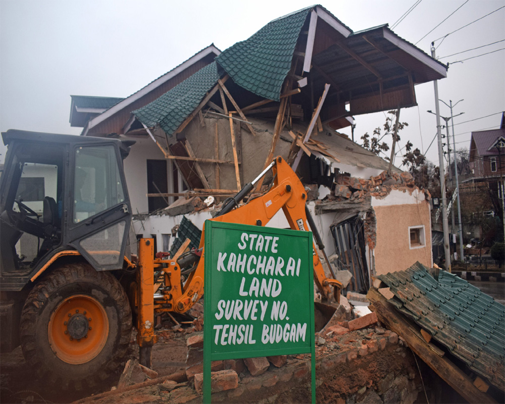 Dozen illegally built houses demolished in anti-encroachment drive in Jammu