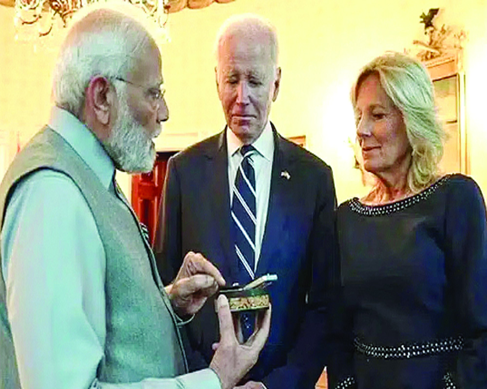 Gifts to Biden family include $20K diamond from Modi