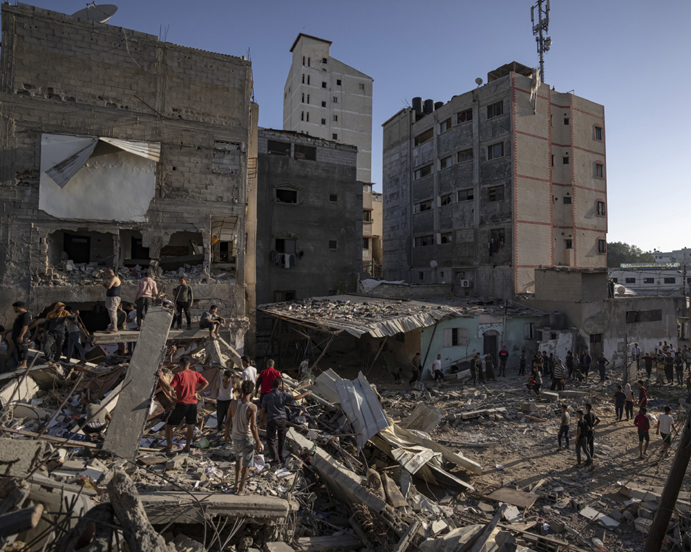 Israeli airstrike kills 10 in Gaza, including 3 children, officials say