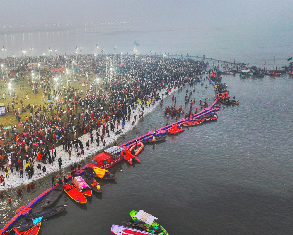 Maha Kumbh begins in UP's Prayagraj, nearly 60 lakh devotees take holy dip