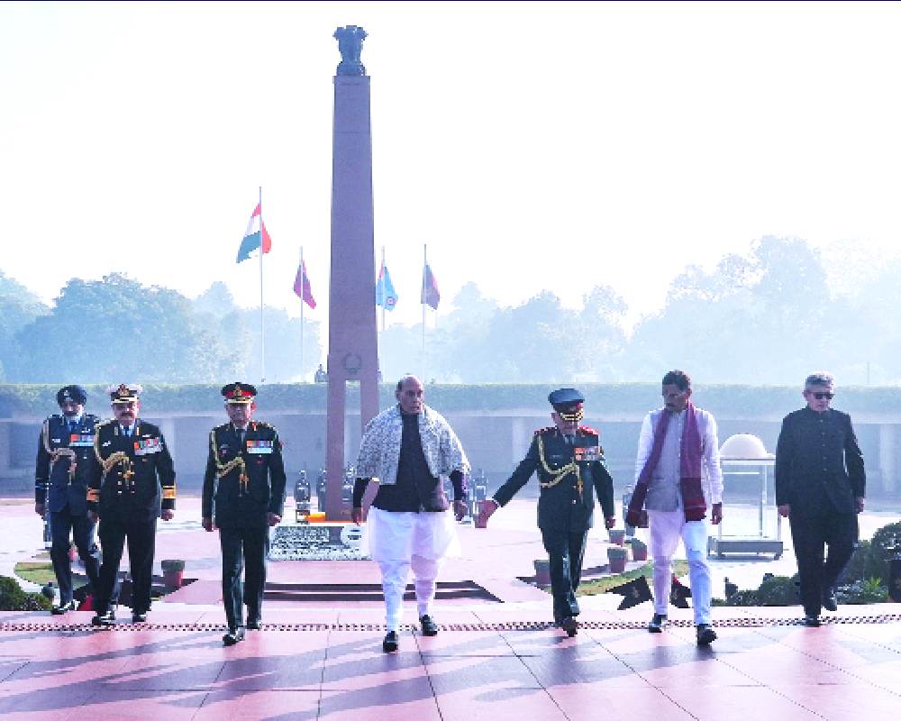 Nation bows in pride, gratitude to armed forces: Rajnath Singh