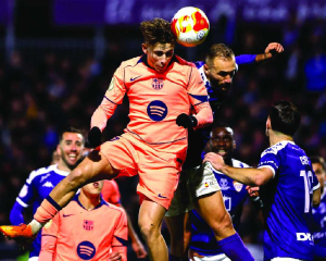 Barcelona beats Guadalajara 2-0 in Copa del Rey