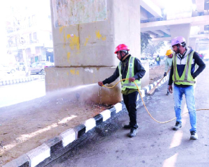 DMRC launches dust control drives at construction sites