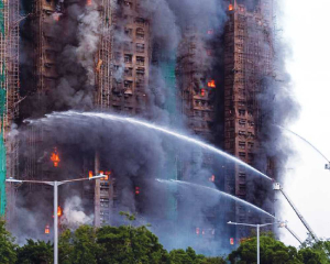 Fire rages in Hong Kong, high-rise, 13 killed