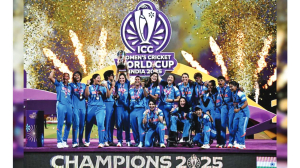 Indian cricket lifted by women, men battle Test turbulence