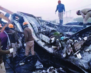 Leaders express grief over Chitradurga accident