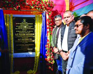 Minister Hazarika lays foundation stones in Cachar