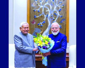 Nitish Kumar meets PM, Amit Shah