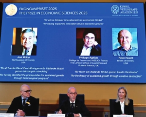 Nobel economics prize for explaining economic growth