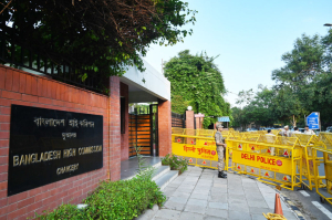 Protests erupt outside Bangladesh High Commission