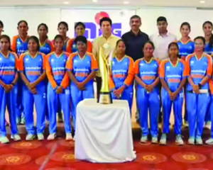 Tendulkar meets T20 World Cup winning blind women’s cricket team