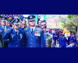 Wife’s final salute and a heartbreaking farewell