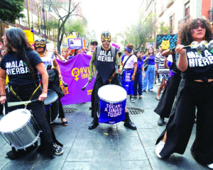 Women march in Mexico to protest gender violence