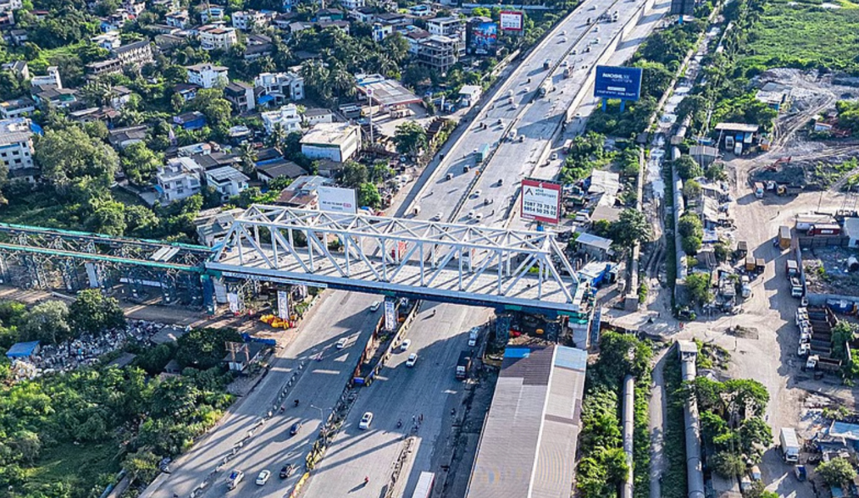 100-metre steel bridge for bullet train project installed in Maharashtra's Thane