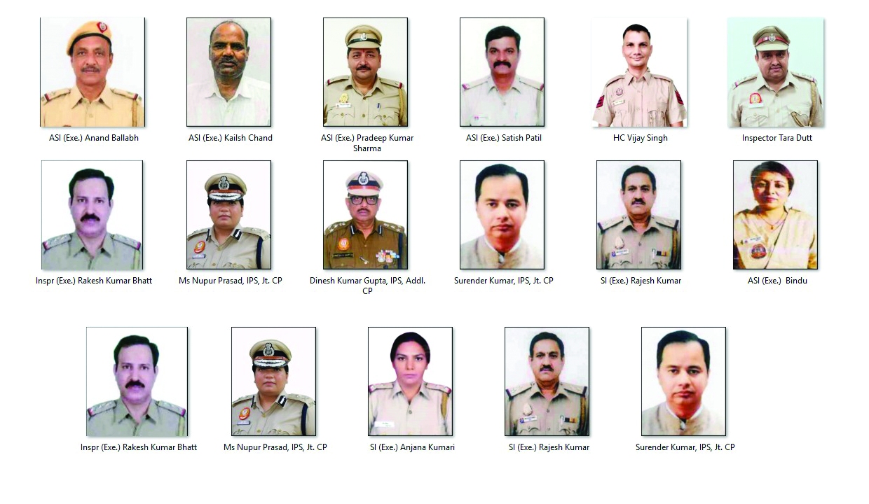 17 Delhi Police personnel honoured with service medals on I-Day