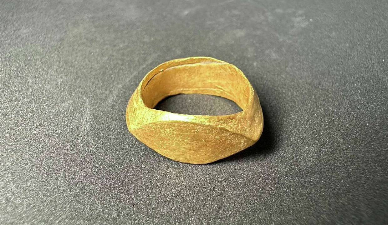 2,000-year-old gold rings with ancient Indian script unearthed at Thailand archaeological site