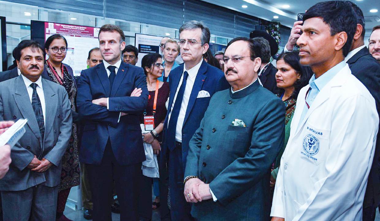 AI serves humanity without overdependence: Macron