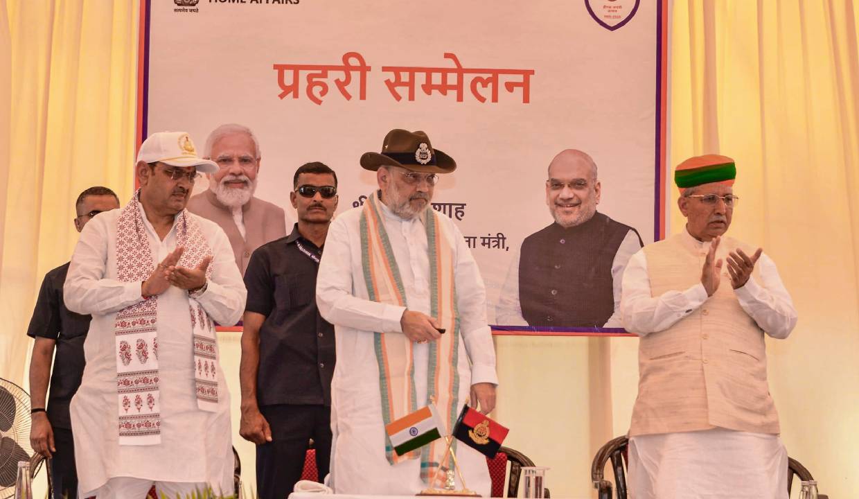 Amit Shah inaugurates barracks for women personnel in Rajasthan, praises role in border security