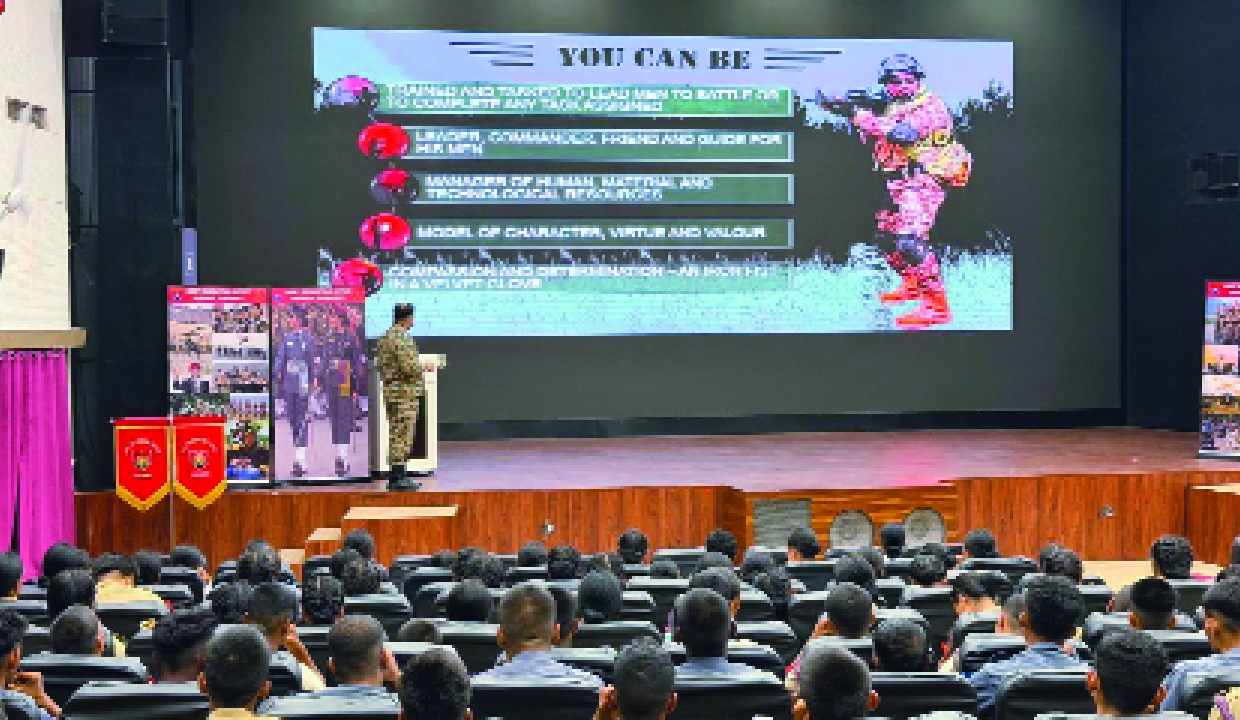ARO Narangi motivates 182 NCC cadets on career opportunities in Army