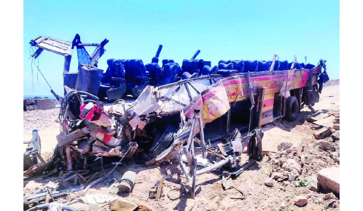 At least 22 killed in passenger bus crash in Egypt’s Sinai Peninsula