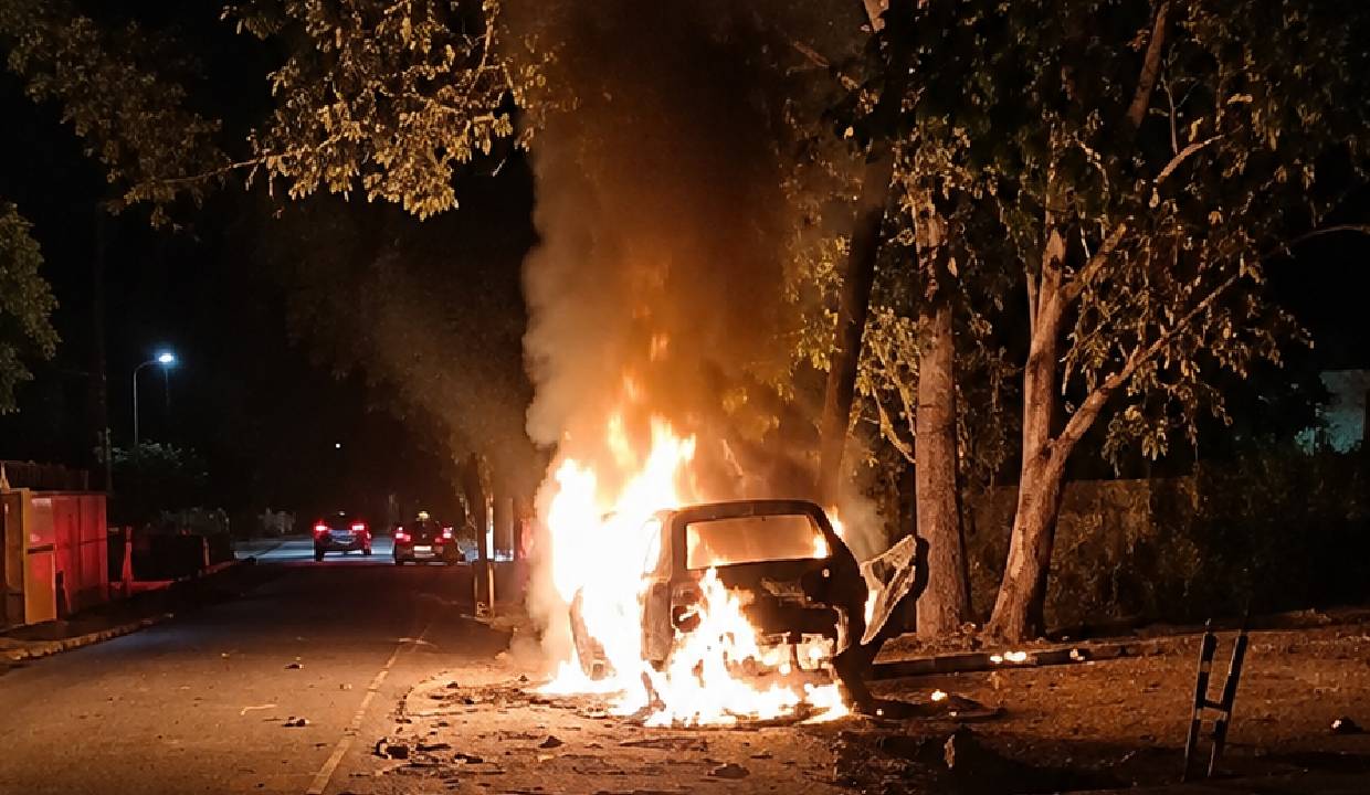 BJP leader burnt alive in Chhattisgarh’s Koriya after SUV trapped and set on fire