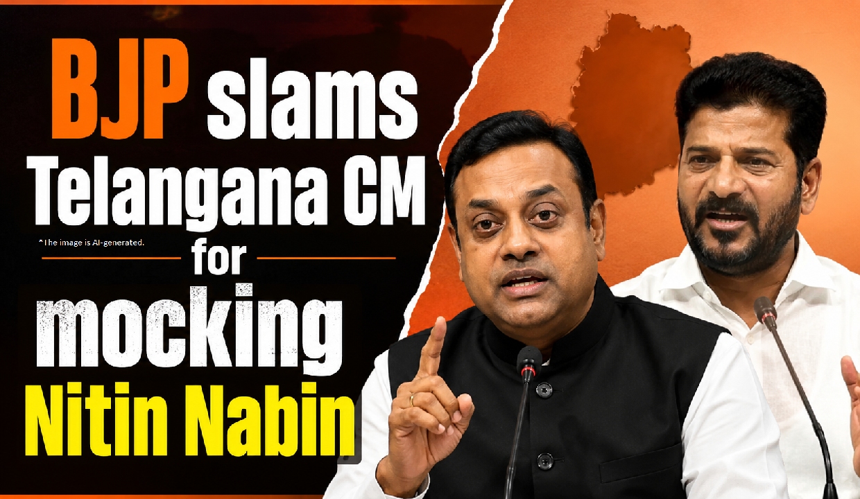 BJP slams Telangana CM for mocking Nitin Nabin