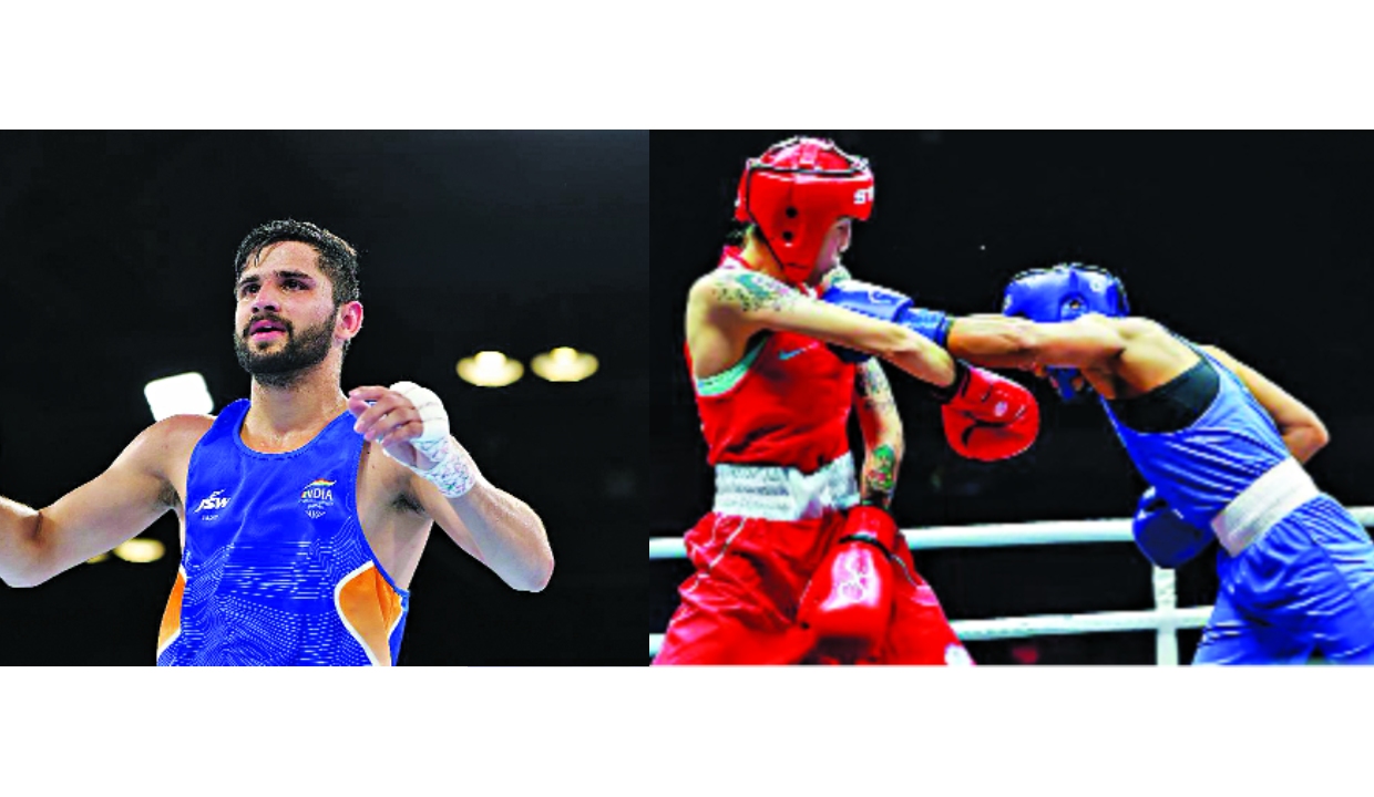 Boxer Sachin one win away from medal, Preeti bows out