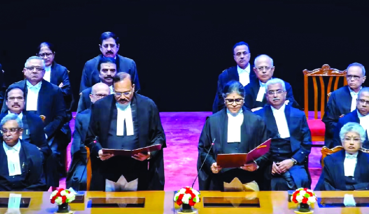 CJI administers oath to three new judges