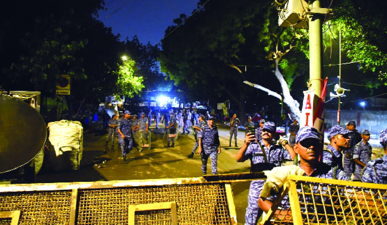 CJP protest site dismantled after Parliament march blocked, agitation to continue: Dipke