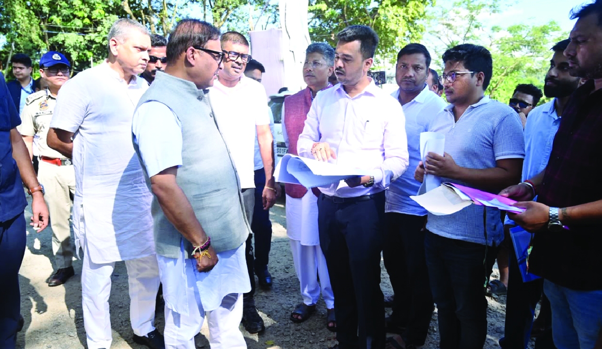 CM Himanta inspects ongoing works at Guwahati Science City