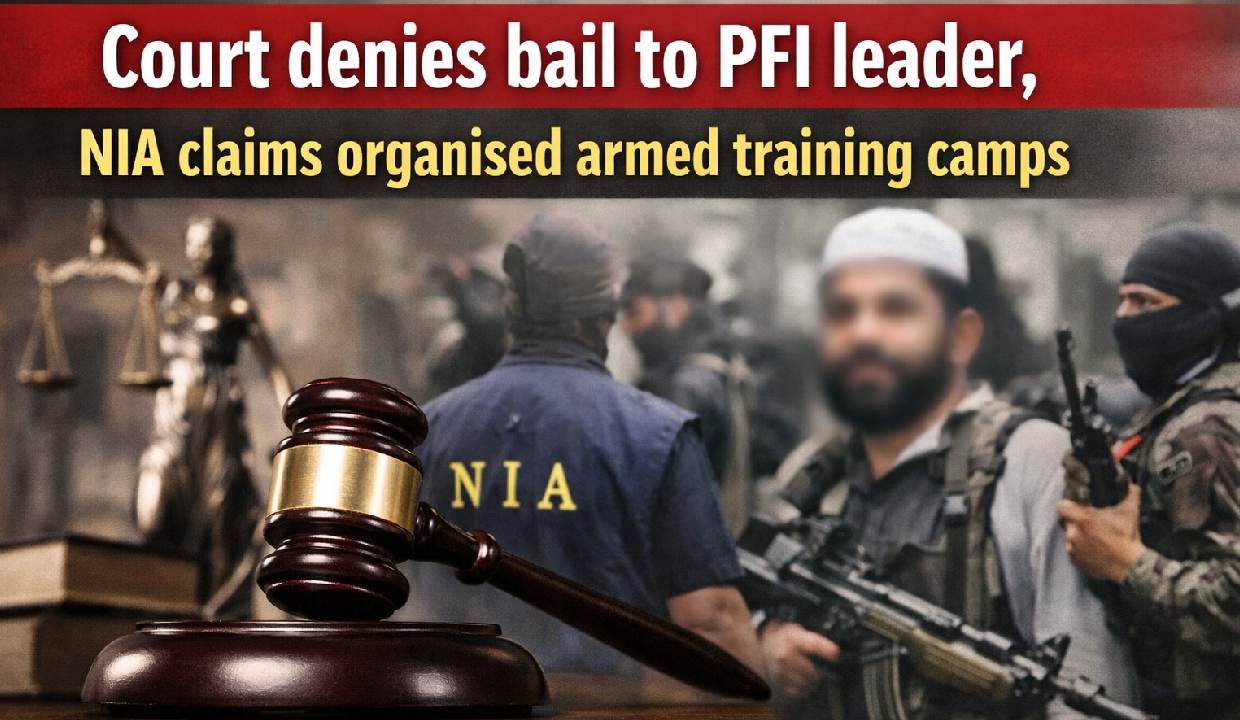 Court denies bail to PFI leader, NIA claims organised armed training camps